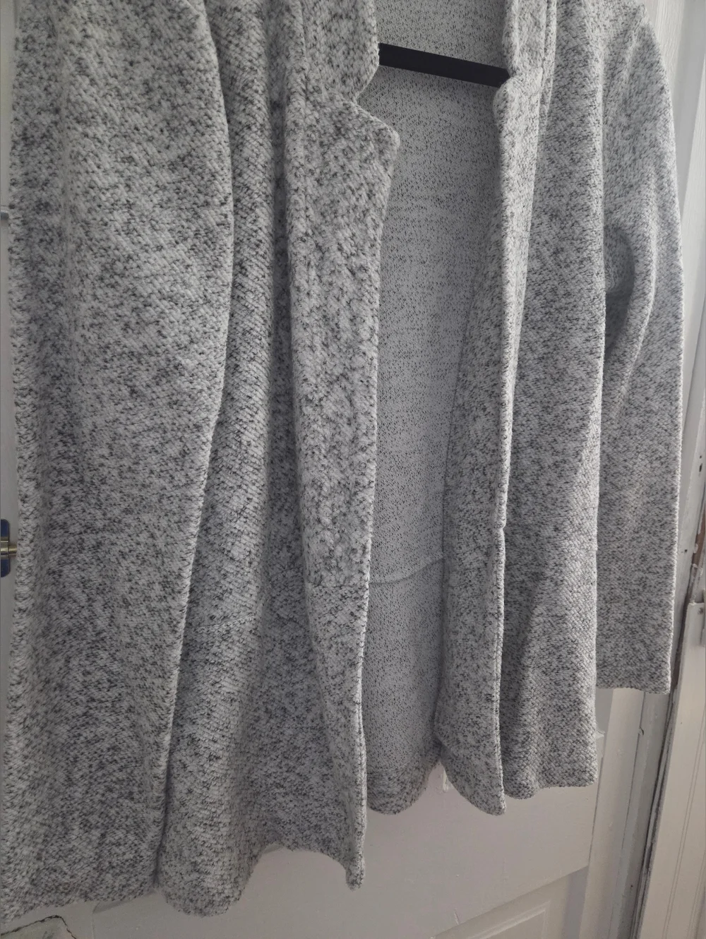 LOFT Women's Gray Open-Front Knit Sweater Cardigan Size XS - Picture 4 of 14